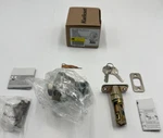 Kwikset Deadbolt Single Cylinder Satin Nickel 15SMT Rcal Rcs K3 V1 96600-724. Fixed Price $17.49.