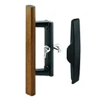 Prime-line Black Painted Aluminum Indoor & Outdoor Patio Handle Set. Fixed Price $36.09.