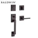 Baldwin Reserve Jolla Contemporary Lever Handle Set Venetian Bronze Square. Fixed Price $265.85.