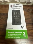 New Tru-bolt Olympic Electronic Wi-fi Deadbolt With Biometric Touchscreen Black. Fixed Price $49.99.