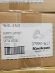 Kwikset 788ADL 15 Rlvr Ashfield Interior Lever Dummy 97880-617. Fixed Price $25.99.