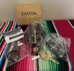 Emtek 8468US19 Brass Rectangle Single Cylinder Keyed Entry Deadbolt Flat Black. Fixed Price $44.95.