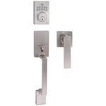 European Lugo Electronic Deadbolt Satin Stainless Steel Low Profile Handle Set. Fixed Price $114.45.
