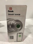 Geek Smart Knob Fingerprint Access & App Control Model: K01-02 Silver. Fixed Price $35.99.