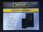 Defiant Square Touchpad Deadbolt Single Cylinder Matte Black 1007 587 013. Fixed Price $28.99.