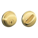 Schlage B60605 B60N Single Cylinder Deadbolt, Brass. Fixed Price $62.59.