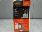 Defiant Square Compact Satin Nickel Electronic Single Cylinder Deadbolt Hubspace. Fixed Price $65.99.