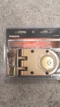 Prosource Double Cylinder Jimmy Proof Lock Satin Brass Shutter Guard 0794685. Fixed Price $27.99.