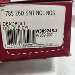 Kwikset 785 26D Smt Rcal Rcs Deadbolt Double Cylinder Parts Only Open Box. Fixed Price $12.74.