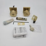 Baldwin Contemporary Single Cylinder Keyed Door Knob Square Brass ENCONCSR044. Fixed Price $105.60.