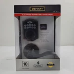 Defiant Electronic Door Lock Deadbolt W Accent Lever Aged Bronze Finish. Fixed Price $89.99.
