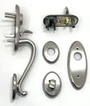 Baldwin 85345.150.2LH Landon Satin Nickel Single Cyl 2PT Handleset Wave Lever. Fixed Price $588.88.