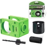 1-3/8" 1-3/4" Door Lock Installation Kit With Large Chip-clearance Slots,. Fixed Price $14.67.