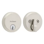 Kwikset Satin Nickel Round Rose Low Profile Single Cylinder Deadbolt Smartkey. Fixed Price $22.99.