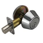 Design House Brass Single Cylinder Deadbolt Polished Chrome/silver. Fixed Price $35.27.