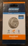 Schlage B62N 619 Double Cylinder Deadbolt Satin Nickel. Fixed Price $29.99.