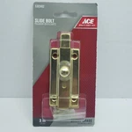 Ace Slide Bolt Bright Brass 3" #5302492. Fixed Price $8.75.