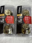 Lot Of 2 Kwikset 665 Smartkey Double Cylinder Deadbolt Door Locks Polished Brass. Fixed Price $34.99.