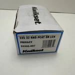 Kwikset 335-32 Round Privacy Door Lock Bright Stainless Steel Finish 93350-007. Fixed Price $25.00.