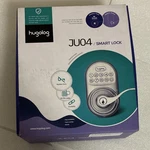 Hugolog JU04 Keypad Smart Lock Keyless Entry Satin Silver Metal Door. Fixed Price $29.98.