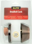 Keyed Entry Deadbolt Lock Antique Copper Finish. Fixed Price $18.95.