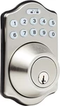 Amazon Basics Traditional Electronic Keypad Deadbolt Door Lock - Satin Nickel. Fixed Price $32.49.