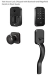 Yale Assure Lock 2 Keypad W/ Bluetooth + Ridgefield Handle Black Suede. Fixed Price $135.00.