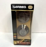 Brinks 4301-109 Maximum Security Single Cylinder Deadbolt Antique Brass Doorknob. Fixed Price $14.00.
