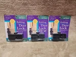 Lot Of 3: Spectrum Fdrlock Black Folding Door. Fixed Price $39.95.
