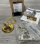 Baldwin 8231031PAT Estate Patio Deadbolt Non-lacquered Brass *read*. Fixed Price $55.99.