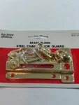 Key Home Products Brass Plated Steel Chain Door Guard Lock Security H113-618 Nip. Fixed Price $17.96.