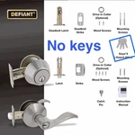 Defiant Naples Satin Nickel Combo Pack With Single Cylinder Deadbolt (no Keys). Fixed Price $14.95.