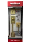 Kwikset San Clemente Handleset Single Cylinder Deadbolt Satin Brass 98180-031. Fixed Price $99.95.