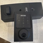 Schlage Connect BE469NX Cen 622 Touchscreen Keypad Smart Lock W/ Latch & Strike. Fixed Price $140.00.