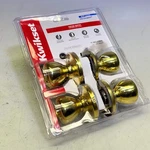 Kwikset Tylo Entry Door Locksets Polished Brass Finish Of 92430-022. Fixed Price $14.56.