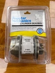 New Popular Mechanics Pro Series Single Cylinder Deadbolt (SU97). Fixed Price $9.99.