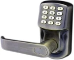 Electronic Keyless Lock - Antique Brass (left Hinged Doors Only) Battery. Fixed Price $49.99.