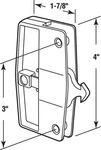 Prime-line 12550 Brown/black Plastic Interior Latch And Pull 4 X 1.8 In.. Fixed Price $13.17.