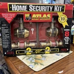 Atlas Home Security Entry Lock And Deadbolt Set 2-PACK Polished Brass New In Box. Fixed Price $39.99.