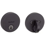 Kwikset Uptown Low Profile Iron Black Round Single Cylinder Deadbolt W/ Smartkey. Fixed Price $17.95.