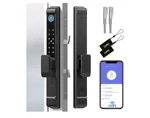 Anweller 2885 Mortise Sliding Glass Door Lock, Smart Fingerprint Code Key Rfid. Fixed Price $99.99.